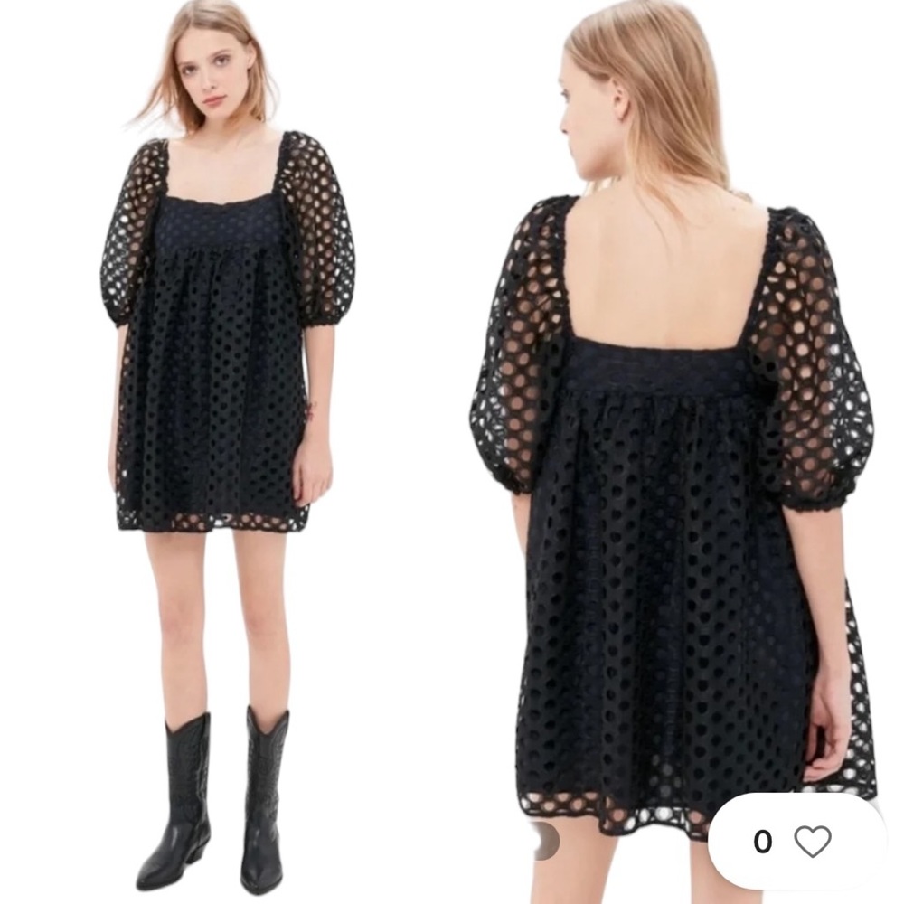 Kimchi Blue for Urban Outfitters Moe Dot Lace Babydoll Dress NWT